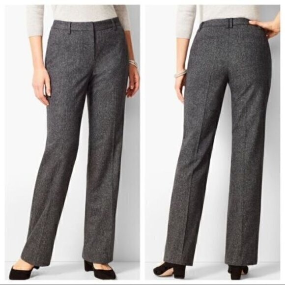 Talbots Luxe Donegal Windsor Wool Brown Speckle Pants - Picture 11 of 11